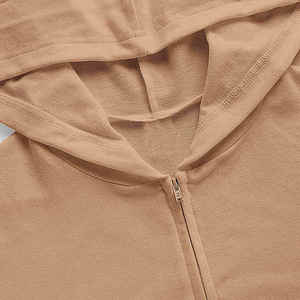 Sudadera Corta Extra Grande Personalizada para Mujer, Estilo Holgado con Hombros Caídos, Dobladillo sin Rematar, Bordado Liso, Ropa Urbana Transpirable - Product Image 5