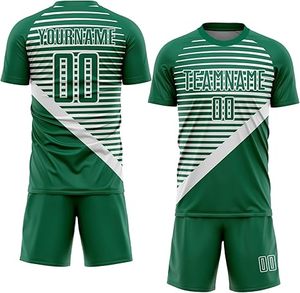 ชุดเสื้อฟุตบอลผ้าโพลีเอสเตอร์100% ชุดเสื้อฟุตบอลแบบแห้งเร็วเสื้อฟุตบอลแบบระเหิดระบายอากาศ - Product Image 1