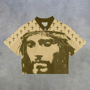 Camiseta transpirable de fútbol personalizada, Camiseta de cuello redondo Normal, camiseta de malla deportiva, camiseta de malla, uniforme de fútbol americano - Product Image 1