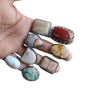 925 Sterling Silver Plaqué Mookaite Jaspe Forme Baho Designer Lunette Réglage À La Main En Gros Mode En Vrac Lot Fabrication - Product Image 5