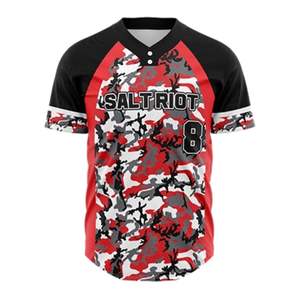 Maillots de baseball personnalisés - Vêtements de sport élégants et confortables, motifs imprimés, couleurs personnalisées, logos, 100% polyester, séchage rapide - Product Image 4