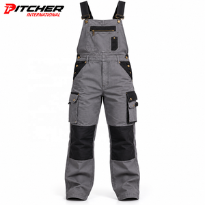 Salopettes en jean indigo pour hommes, bretelles réglables, utilitaires, pour détaillants, faible MOQ, vente en gros - Product Image 5