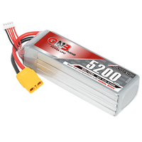 Batterie LiPo professionnelle GNB GAONENG 5200mAh 4S 14.8V 60C avec prise XT90 pour bateaux rapides RC, UAV, jets EDF 70mm, avions RC