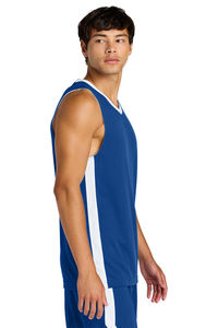 Ensemble de maillots de basket-ball d'équipe en gros, vêtements de sport personnalisés pour les ligues scolaires, les tournois universitaires, maillot de basket-ball blanc - Product Image 3