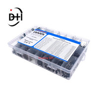 Kit de condensateurs électrolytiques, 500 pièces, 24 valeurs, condensateurs électrolytiques SMD mixtes, 10V, 16V, 25V, 50V, 0.1uF-1000uF pour Arduino