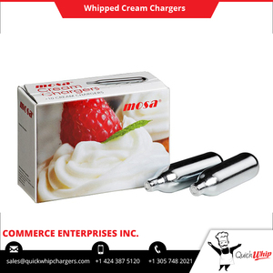 High Quality Kitchen Accessories Dessert Making Tool Pack of 10 8 Gram <b>Mosa</b> Whipped <b>Cream</b> <b>Charger</b> at Low Price - Product Image 2