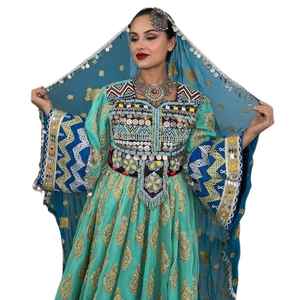 ชุดเดรสปาร์ตี้แบบดั้งเดิม ปักลายลูกไม้สไตล์ชนเผ่าบันจารา คุณภาพเยี่ยม ทรงยาวคลุมเท้า ไซส์ใหญ่ ขายส่ง AA IMPEX - Product Image 1