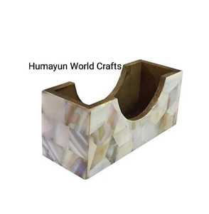 Posavasos de fregona hechos a mano de alta calidad, posavasos de piedra hechos a mano de madreperla, fabricante de posavasos de madera MFD - Product Image 3