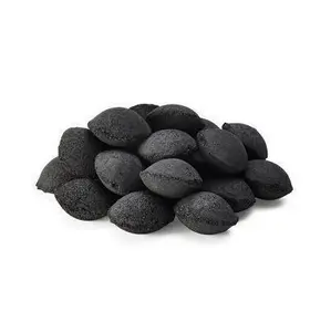 批发优质黑色立方体纯天然椰壳木炭圆形水烟木炭