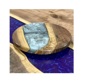 Wholesale Supplier Wood & Resin <b>Lazy</b> <b>Susan</b> Direct Factory Acacia Wood Resin Cake Sweet Serving <b>Lazy</b> <b>Susan</b> - Product Image 6