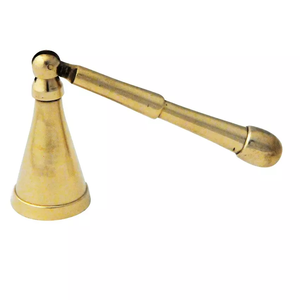 Éteignoir à bougie en laiton de style antique artisanat en métal de fantaisie - Product Image 4