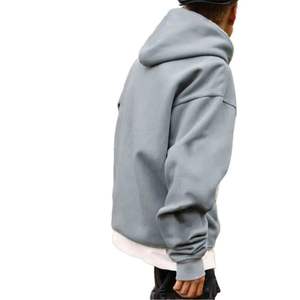 Sweat à capuche surdimensionné 100% coton personnalisé, poids lourd, avec impression bouffante pour hommes, fabricant de sweat à capuche pour hommes - Product Image 5