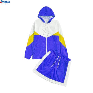 Conjunto de Chaqueta Corta Cortavientos Estampada de Invierno Unisex de 2 Piezas con Cierre, 100% Nailon, Servicio OEM Personalizado Incluido - Product Image 2