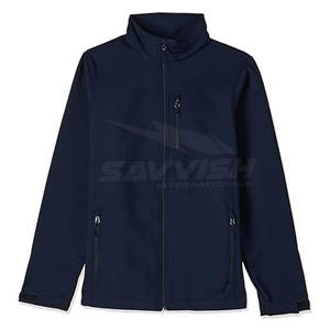 Chaqueta de lona personalizada para hombre, estilo casual urbano, transpirable, con cuello mandarín, de secado rápido, para invierno, venta al por mayor - Product Image 1
