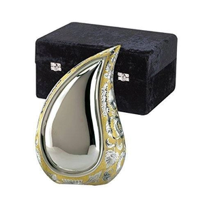 Urnas decorativas de diseño clásico, urnas de gota de cremación de Metal hechas a mano, recuerdo funerario, urnas funerarias de cenizas humanas para adultos - Product Image 3