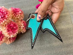 Llaveros de cuero tallados a mano, llaveros de cuero con forma exótica bonita, accesorios de cuero, llaveros bonitos para unisex - Product Image 5