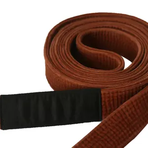 BJJ-cinturones personalizados de alta calidad, 100 algodón, coloridos