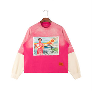 เสื้อยืดคอกลมแขนสั้นทรงหลวมสไตล์วินเทจสำหรับผู้ชายไซส์ใหญ่พิเศษ ผ้าฝ้ายแท้ 100% ซักแล้ว ทรงดรอปโชว์เดอร์ เหมาะสำหรับฤดูร้อน - Product Image 1