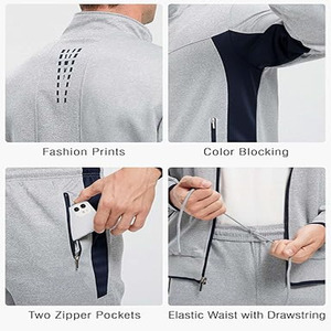 2025 ropa de entrenamiento ajustada para hombres, chándal personalizado de alta calidad, buen precio, chándal para hombres, chándal ligero personalizado - Product Image 5