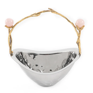 ชามโลหะช็อคโกแลตพร้อมฐานทำจากไม้ทำจากเรซินชอกโกแลตทำจากโลหะหรูหราดีไซน์เนอร์ทรงกลมรูปทรงหวาน - Product Image 6