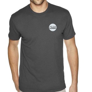 T-shirts unisexes en fibre de bambou, coupe ajustée, 60% coton, 40% polyester, 32 fils simples, logo personnalisé - Product Image 5