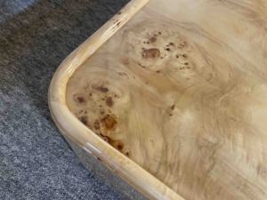 ดีไซเนอร์เฟอร์นิเจอร์ Disen ผลิตเฟอร์นิเจอร์ห้องนั่งเล่น โต๊ะกลางห้องนั่งเล่นทันสมัย ทำจากไม้เบิร์ล โต๊ะกาแฟหรูหราสำหรับห้องนั่งเล่น - Product Image 6