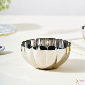 Hot Selling Stainless Steel High Quality Modern Design Large Serving Bowl for Home Hotel Restaurant and Party <b>Dinnerware</b> - Product Image 3