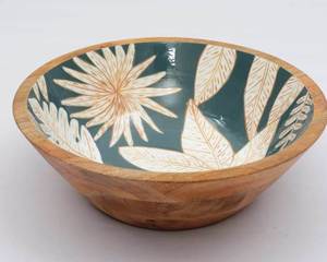 Fashionable Trending <b>Mango</b> <b>Wood</b> Enamel Print Custom Wooden Salad Serving <b>Bowl</b> Wholesale Manufacturer and Supplier - Product Image 5