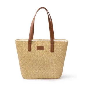 Borsa Tote in Paglia Iroko Personalizzata per Merchandising Promozionale - Product Image 1