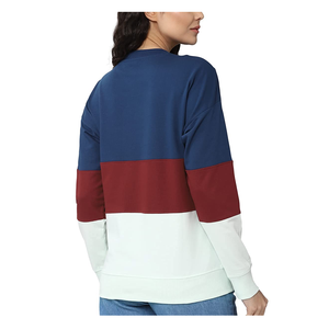 Sweat-shirt personnalisé d'hiver pour femmes en gros pull décontracté col rond avant Logo Style 100% coton hauts à la mode pour vêtements de sport OEM - Product Image 3