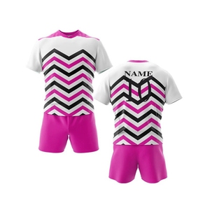 Maillots de rugby personnalisés avec logo de club, respirants, 100 % polyester, vêtements de sport de haute qualité, impression par sublimation intégrale, ensemble de design - Product Image 6