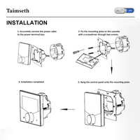 Termostato Inteligente Digital WiFi para Habitación, 230V, Programable, Pantalla Táctil, para Calefacción por Suelo Radiante, Hogar Inteligente