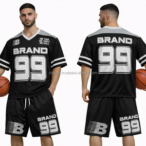 ชุดฟุตบอลอเมริกันสไตล์ใหม่ล่าสุด แบบกำหนดเอง แห้งเร็ว คุณภาพเยี่ยม ขายส่งเสื้อฟุตบอลสั่งทำพิเศษ - Product Image 3