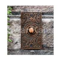 Gros laiton antique bouton poussoir mural sonnette de porte en laiton massif sonnette de porte pour la décoration de porte à la maison