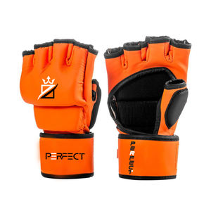 Nouveau Logo personnalisé Entraînement Demi-doigt en cuir PU Gants de boxe MMA Service OEM Gants de MMA confortables et respirants - Product Image 5