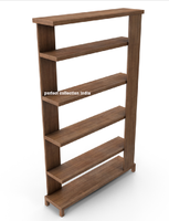 Vente en gros facile à monter 5 couches de rayonnages sans boulon étagères en acier galvanisé avec étagères de rangement empilables en bois pour garage