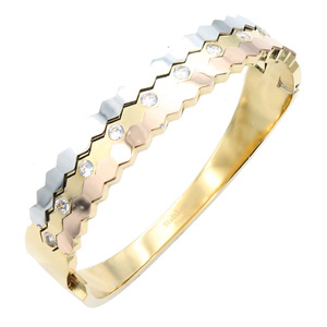 Braccialetti e braccialetti con diamanti in acciaio inossidabile - Product Image 1