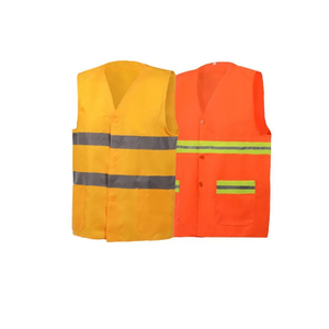Reflective Clothing Custom Construction Hi Vis Sleeveless Vest Road Safety Workwear Work Reflective Safety Vest 100% Polyester - Product Image 1