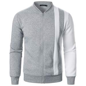 Sudadera con Capucha para Hombre, Diseño de Parches de Colores, Cierre de Cremallera, Cuello Alto, Estilo Casual, Entrega y Envío Rápidos - Product Image 4
