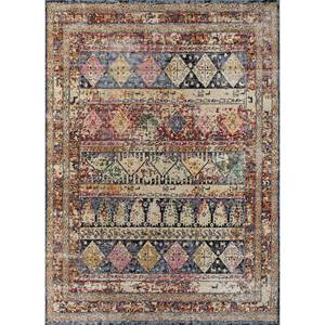 Alfombras de Lana Anudadas a Mano con Patrón Geométrico Azul Erbe, Alfombra Rectangular de 9x12 para Sala de Estar, Decoración de Pasillos para Adolescentes - Product Image 1