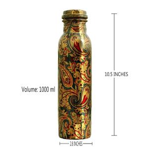 Botellas de cobre premium: botella de cobre perfecta auténtica y hecha a mano para exportación a granel. - Product Image 3