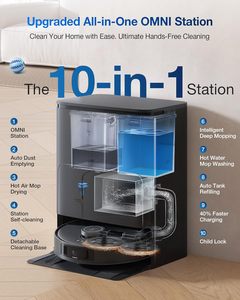 DEEBOT T30S Robot aspirador y fregona, 11000Pa, tecnología ZeroTangle, fregado de bordes, lavado de fregona de agua caliente, autovaciado - Product Image 4