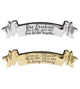 Medio grande personalizado grabado nombre etiqueta urnas corazón Ángel alas cremación personalizado colgante urna placa cadena suministros funerarios - Product Image 5