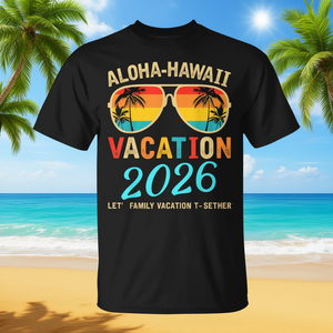 T-Shirt per Vacanze in Famiglia Aloha Hawaii 2026 per Creare Ricordi - Articolo Promozionale - Product Image 3