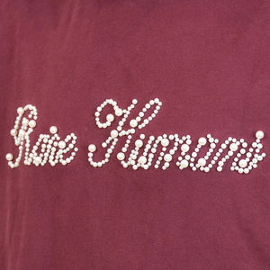 Sweat à capuche personnalisé surdimensionné en molleton de coton lourd à épaules tombantes avec perles élégantes et strass pour hommes - Product Image 2