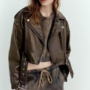 Vêtements en cuir pour femmes, mode streetwear, veste pour femmes, vestes grandes tailles, vêtements pour femmes - Product Image 1