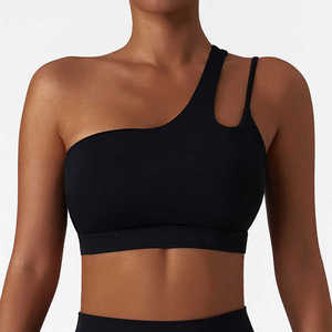 Soutien-gorge de sport à une épaule de haute qualité-Respirant, durable et élégant pour les séances de yoga et de gymnastique - Product Image 1