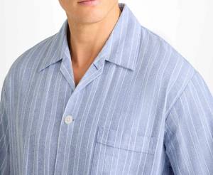 Conjunto de pijama de algodón 100% para hombre, ropa de dormir cómoda de manga larga, ropa de dormir de dos piezas, venta al por mayor, Proveedor de Ropa de descanso OEM a granel - Product Image 4