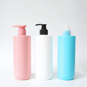 Bouteille en plastique multicolore de 500ml avec pompe à lotion pour shampooing, gel, conditionneur pour corps 2025 pour emballage cosmétique Prix - Product Image 1