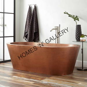 Bañera de Cobre Sólido Hecha a Mano con Diseño Personalizado, Bañeras de Cobre Puro de la Colección de Bañeras de Cobre - Product Image 1